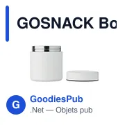 Boîte à lunch personnalisable GOSNACK avec logo - Miniature 4