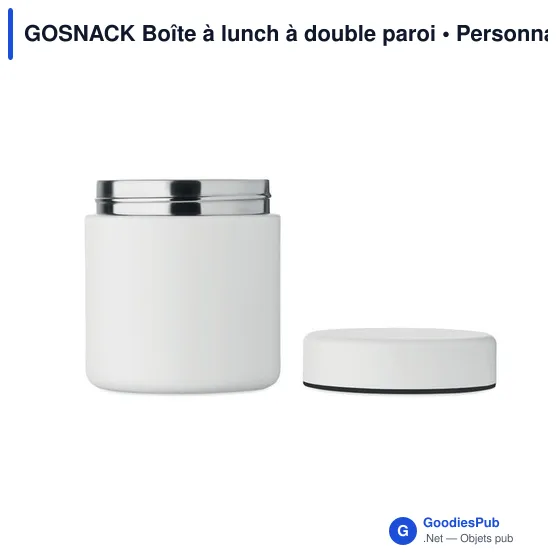 Boîte à lunch personnalisable GOSNACK avec logo - Image 4