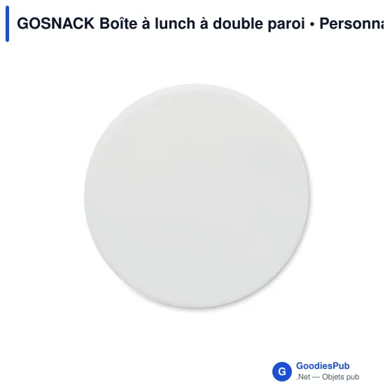 Boîte à lunch personnalisable GOSNACK avec logo - Image 7