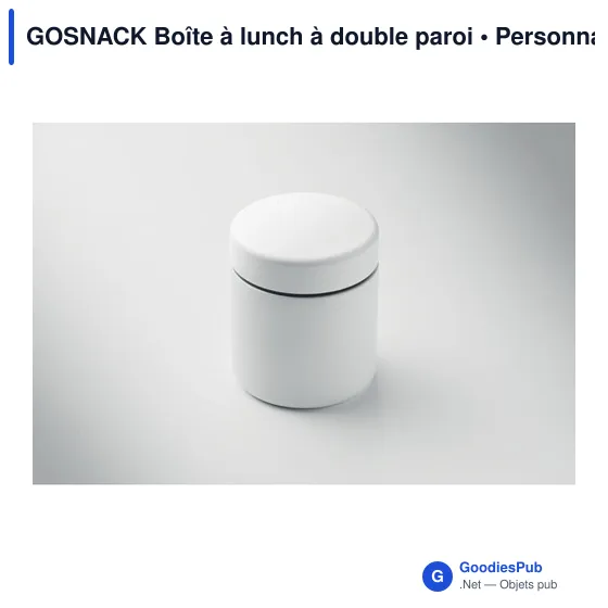 Boîte à lunch personnalisable GOSNACK avec logo - Image 8