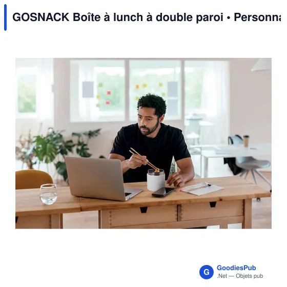 Boîte à lunch personnalisable GOSNACK avec logo - Image 9