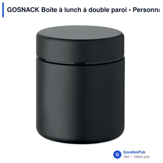 Boîte à lunch personnalisable GOSNACK avec logo - Image 10