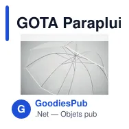 GOTA Parapluie 23 pouces - Miniature 5
