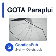 GOTA Parapluie 23 pouces - Miniature 10
