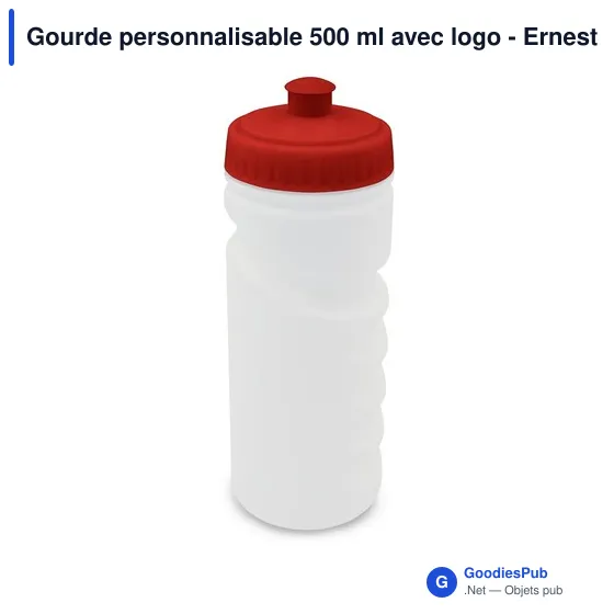 Gourde personnalisable 500 ml avec logo - Ernest - Image 1