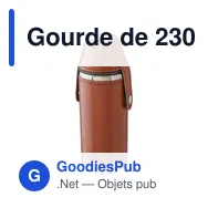 Gourde de 230 ml en acier inoxydable recyclé Brock - Miniature 4