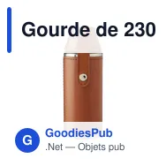 Gourde de 230 ml en acier inoxydable recyclé Brock - Miniature 6