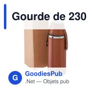 Gourde de 230 ml en acier inoxydable recyclé Brock - Miniature 8