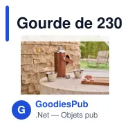 Gourde de 230 ml en acier inoxydable recyclé Brock - Miniature 10
