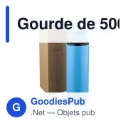 Gourde de 500 ml en acier inoxydable recyclé Zeno - Miniature 101