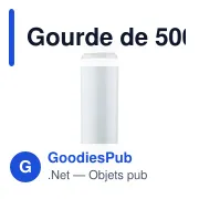 Gourde de 500 ml en acier inoxydable recyclé Zeno - Miniature 27