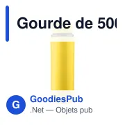 Gourde de 500 ml en acier inoxydable recyclé Zeno - Miniature 53