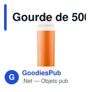 Gourde de 500 ml en acier inoxydable recyclé Zeno - Miniature 66