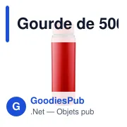 Gourde de 500 ml en acier inoxydable recyclé Zeno - Miniature 79
