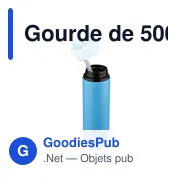 Gourde de 500 ml en acier inoxydable recyclé Zeno - Miniature 99