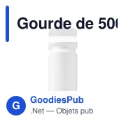 Gourde de 500 ml en plastique recyclé Demi - Miniature 1