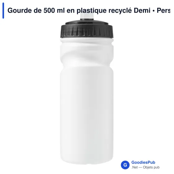 Gourde de 500 ml en plastique recyclé Demi - Image 1