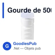 Gourde de 500 ml en plastique recyclé Demi - Miniature 4