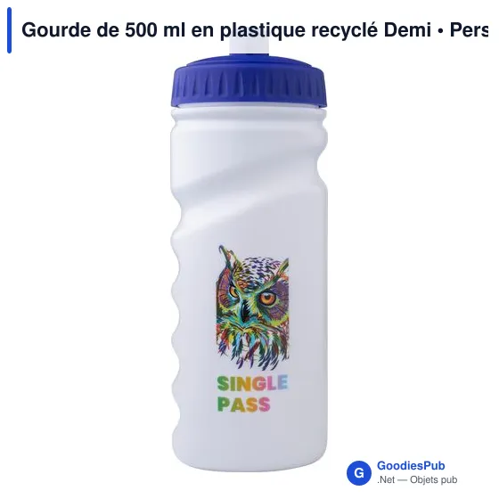 Gourde de 500 ml en plastique recyclé Demi - Image 6