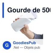 Gourde de 500 ml en plastique recyclé Demi - Miniature 7