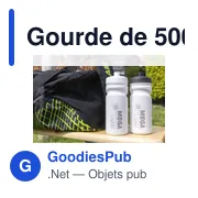 Gourde de 500 ml en plastique recyclé Demi - Miniature 8