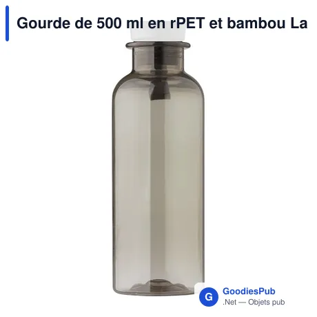 Gourde de 500 ml en rPET et bambou Laia