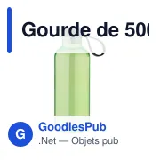Gourde de 500 ml en rPET et bambou Laia - Miniature 3
