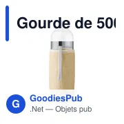 Gourde personnalisable en verre 500 ml avec housse en jute Kaydenceavec logo - Miniature 2