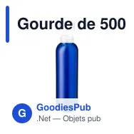 Gourde de 500 ml en verre coloré Maxwell - Miniature 2