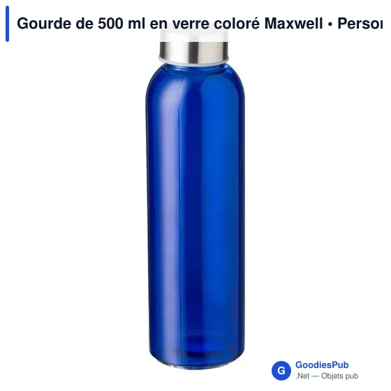 Gourde de 500 ml en verre coloré Maxwell - Image 3