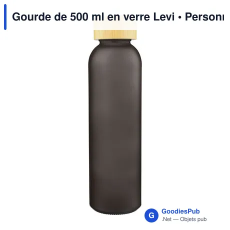 Gourde de 500 ml en verre Levi