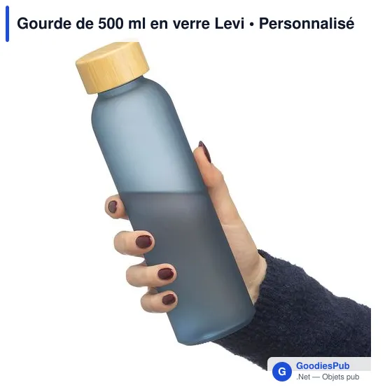 Gourde de 500 ml en verre Levi - Image 17