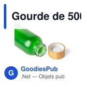 Gourde de 500 ml en verre Levi - Miniature 18