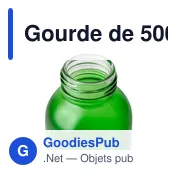 Gourde de 500 ml en verre Levi - Miniature 31