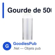 Gourde de 500 ml en verre Levi - Miniature 34