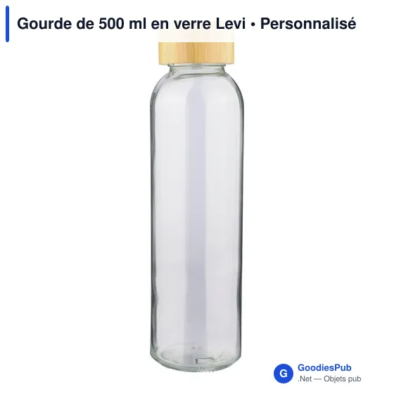 Gourde de 500 ml en verre Levi - Image 34