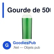 Gourde de 500 ml en verre Levi - Miniature 35