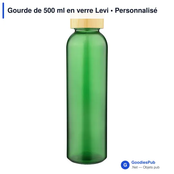 Gourde de 500 ml en verre Levi - Image 37