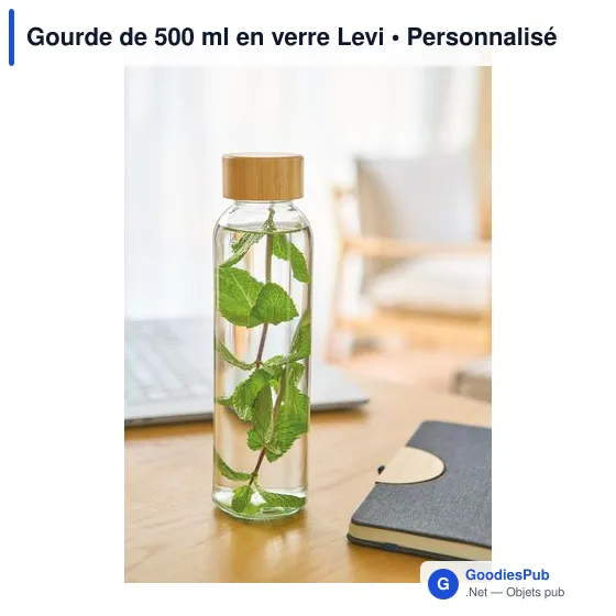 Gourde de 500 ml en verre Levi - Image 38