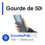 Gourde de 500 ml en verre Levi - Miniature 39