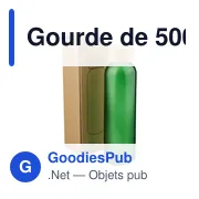 Gourde de 500 ml en verre Levi - Miniature 44