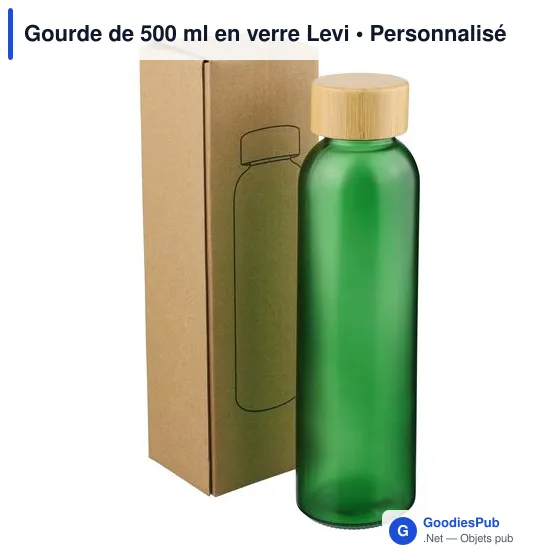 Gourde de 500 ml en verre Levi - Image 44