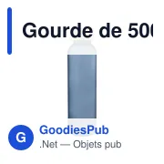 Gourde de 500 ml en verre Levi - Miniature 45