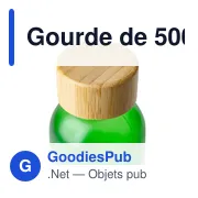 Gourde de 500 ml en verre Levi - Miniature 52