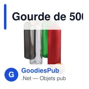 Gourde de 500 ml en verre Levi - Miniature 10
