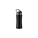 Variante noir - Gourde personnalisable en acier inoxydable 600 ml - Serenaavec logo