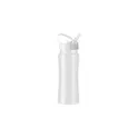 Variante blanc - Gourde personnalisable en acier inoxydable 600 ml - Serenaavec logo