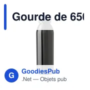 Gourde de 650 ml en acier inoxydable Cindy - Miniature 1