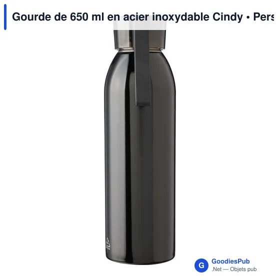 Gourde de 650 ml en acier inoxydable Cindy - Image 3
