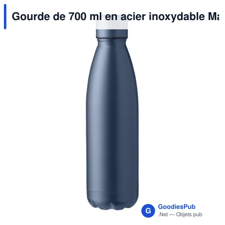 Gourde de 700 ml en acier inoxydable Makayla